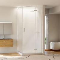 Душевой угол раздвижной прямоугольный RV073R/R-10080-06-C4 1000х800х1950 Цвет профиля Хром Стекло Дождь Veconi