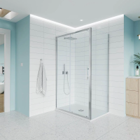 Душевой угол раздвижной E1-SP-CH-14070-01-C9 1400х700x1950 Цвет профиля Хром Стекло  Прозрачное Veconi