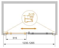 Дверь в проем PRATICO-BF-1-125-C-Cr 1250x1850 Cezares