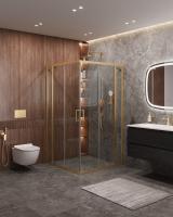 Душевой уголок, прямоугольный MOLVENO-A-22-100+30-C-BORO-IV 1300x1300x1950 Cezares