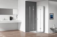 Душевой уголок, квадратный и прямоугольный ECO-O-ASH-2-80/90-C-Cr 800x900x1950 Cezares