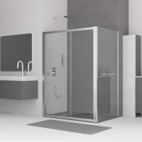 Душевой уголок RGW CL-45-1 (CL-12+Z-060-1) прямоугольный  130* 90*185 040945139-011 профиль Хром стекло Прозрачное 5 мм RGW