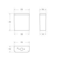 Бачок ALBANO BB120T BELBAGNO