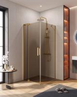 Душевой уголок прямоугольный.     SLIDER-AH-1-90-70/80-BR-BORO (700-800)x900x1950 Cezares