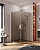 Душевой уголок прямоугольный.     SLIDER-AH-2-80/90-100/110-BR-Cr (800-900)x(1000-1100)x1950 Cezares