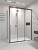 Душевой угол раздвижной 1700х1000x2000 цвет профиля Графит брашинг стекло прозрачное PR3/R-SP-170100-01-GR-C4 Premium Veconi